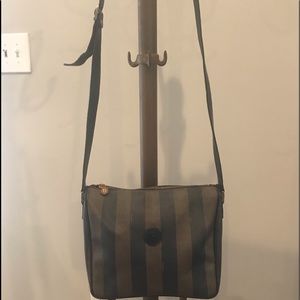 Vintage Crossbody Stripped Handbag